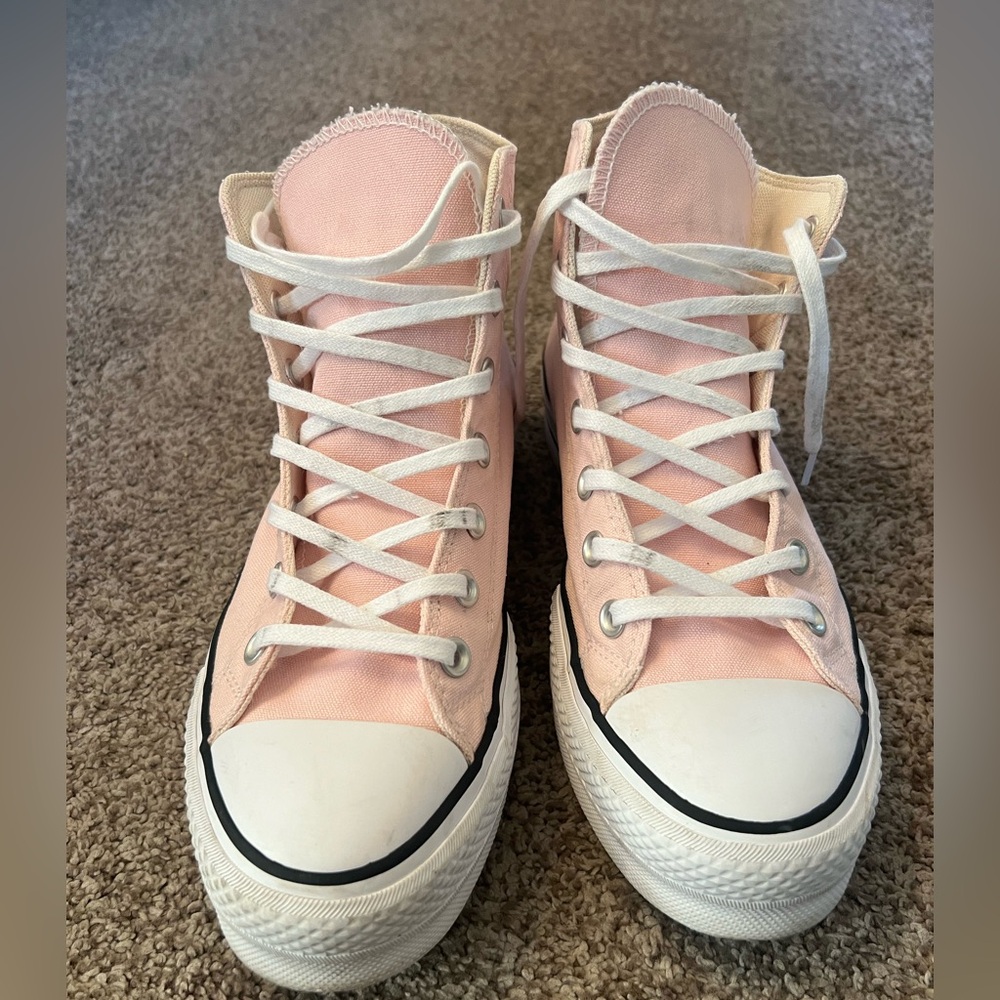 Converse Chuck Taylor All Star Lift Light Pink Women's Platform Shoe Size 9
